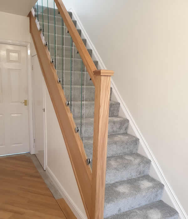 wood and glass staircase manufacturer